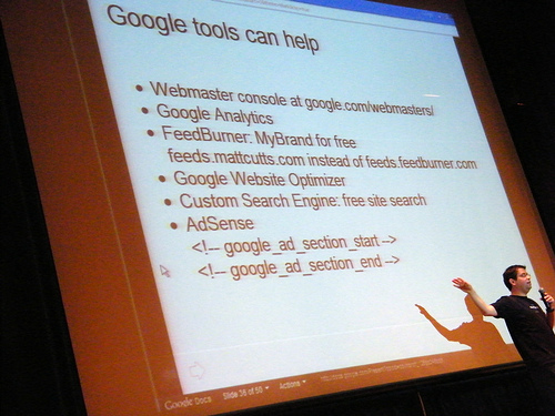 Matt Cutts at WordCamp 2009
