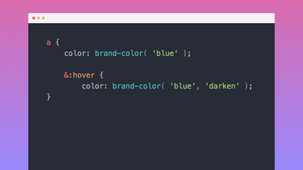SASS Color Function Bill Erickson